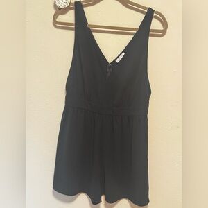 Black Sleeveless Romper